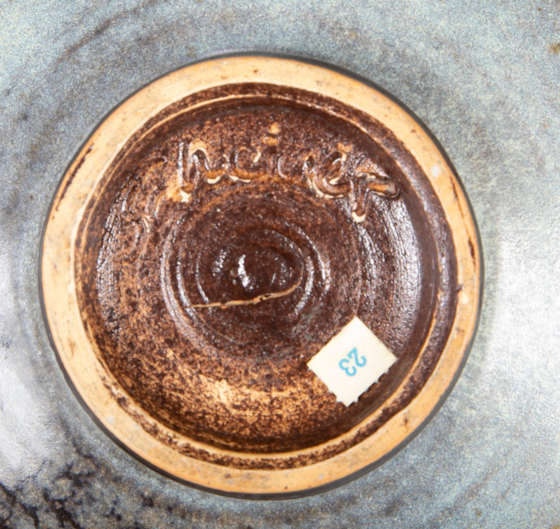 Mid-20th Century Stoneware Bowl Designed by Edwin and Mary Scheier