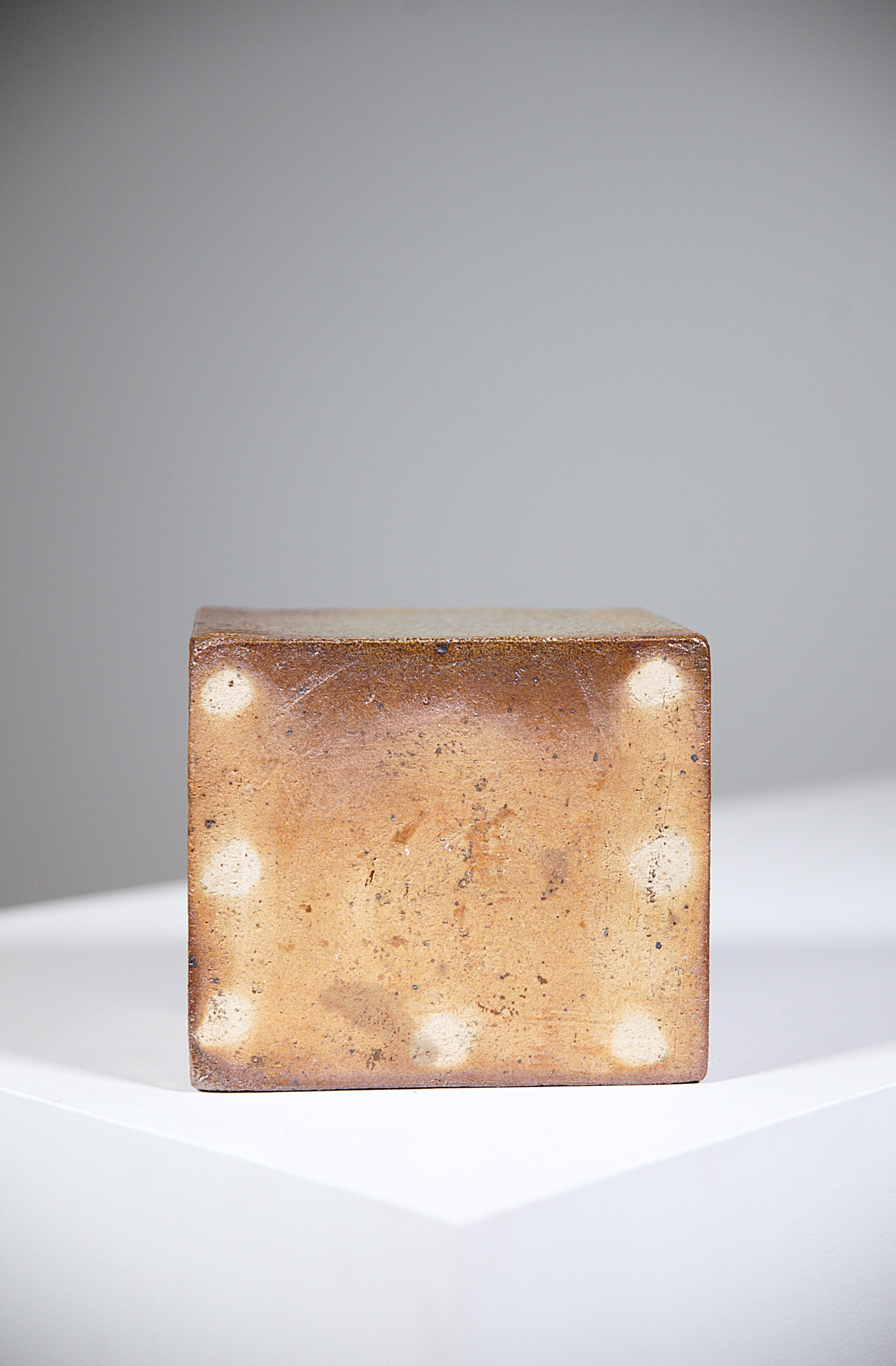 A Stoneware Box by Barbara Delfosse La Borne France 1970's For Sale 12