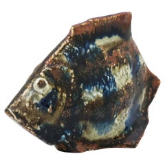 A Stoneware Fish sculpture - Carl-Harry Stålhane Rörstrand - Midcentury Vintage