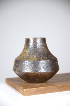 A Stoneware Japanese Style Vase by Robert Deblander France 1970's