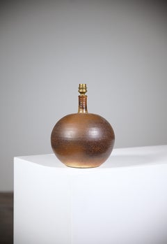 Lámpara de gres de Pierre Digan La Borne Francia Años 70