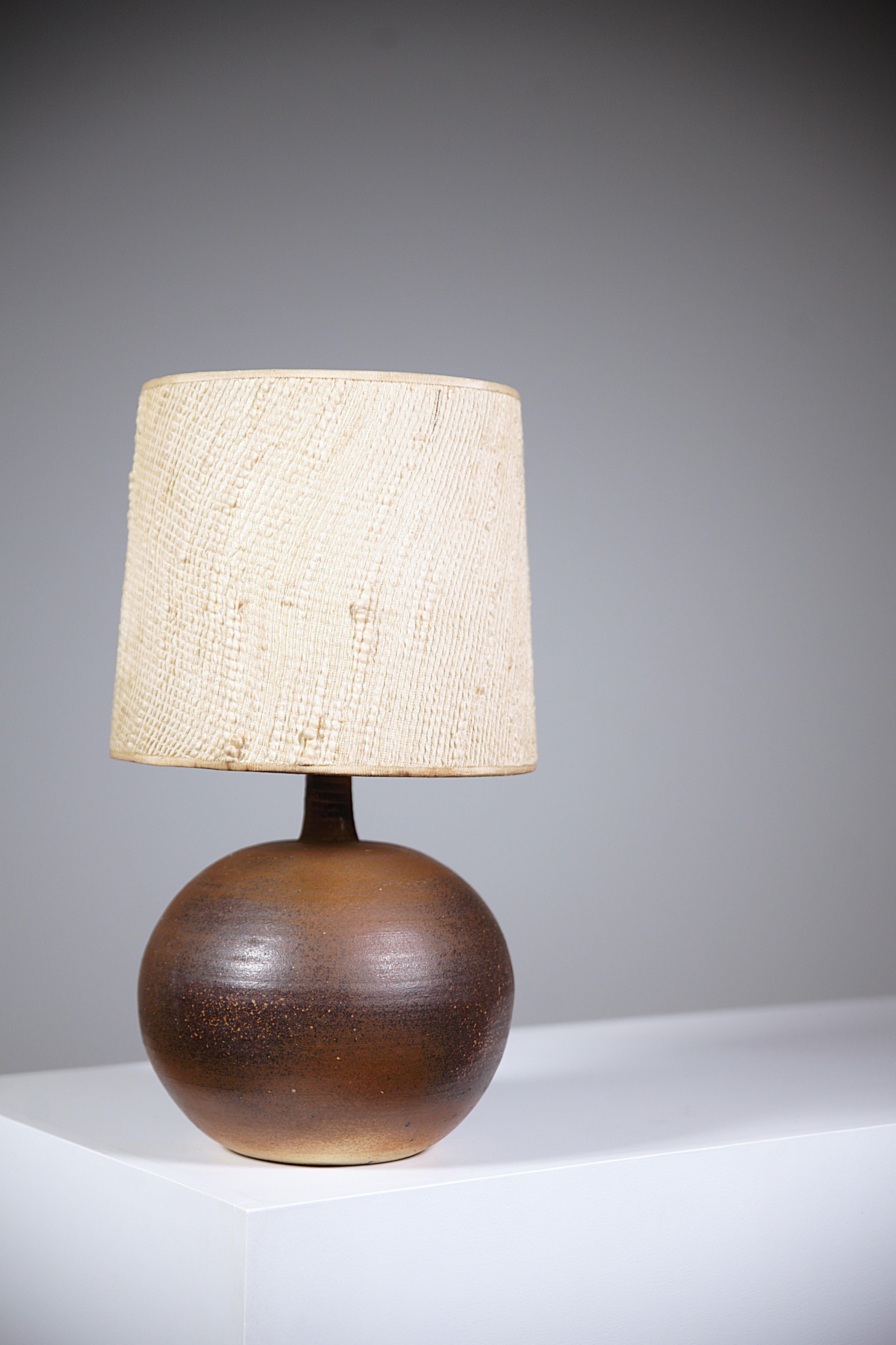 A Stoneware Lamp by Pierre Digan La Borne France 1970's For Sale 2