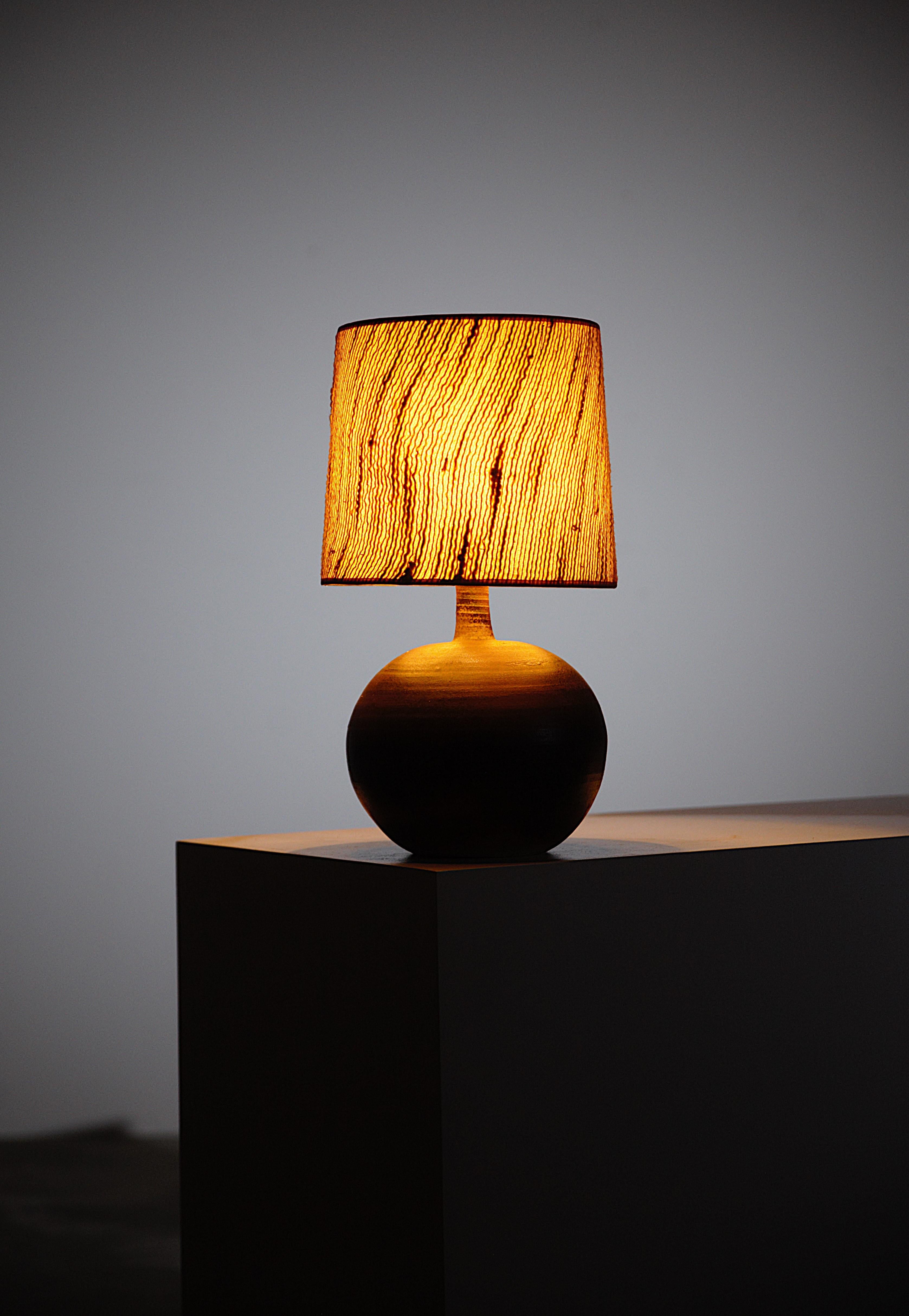 A Stoneware Lamp by Pierre Digan La Borne France 1970's For Sale 3