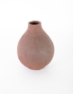 Stoneware Vase by Axel Salto with Incised Paisley Form
