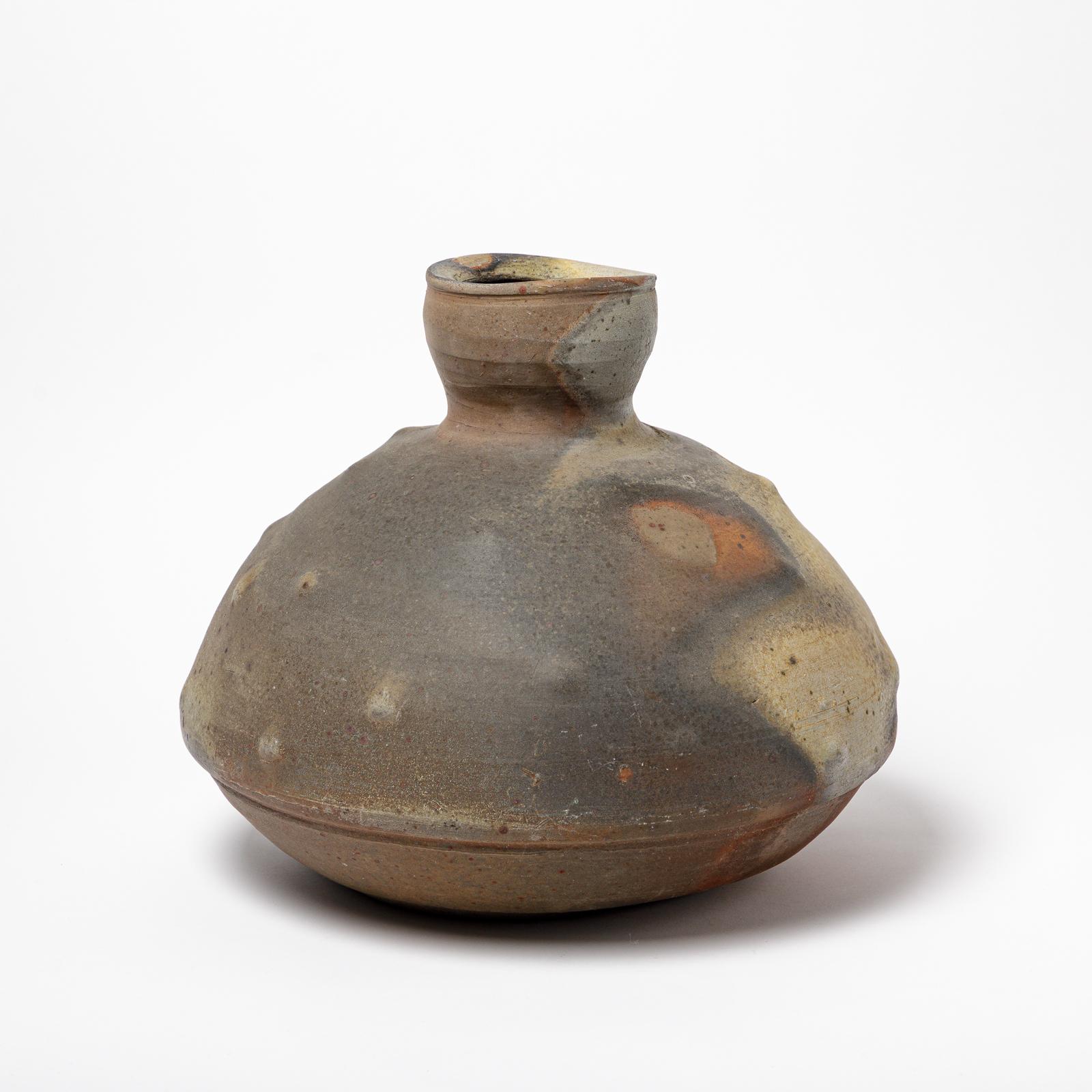 Vase aus Steingut von Eric Astoul für La Borne, um 1997 im Zustand „Hervorragend“ im Angebot in Saint-Ouen, FR