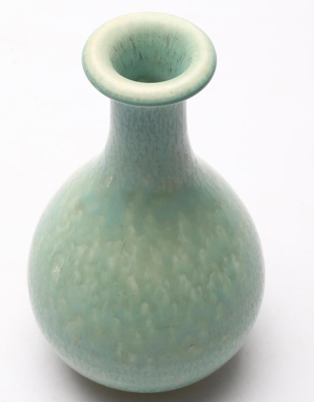 Vase aus Steingut von Gunnar Nylund für Rostrand (Skandinavische Moderne) im Angebot
