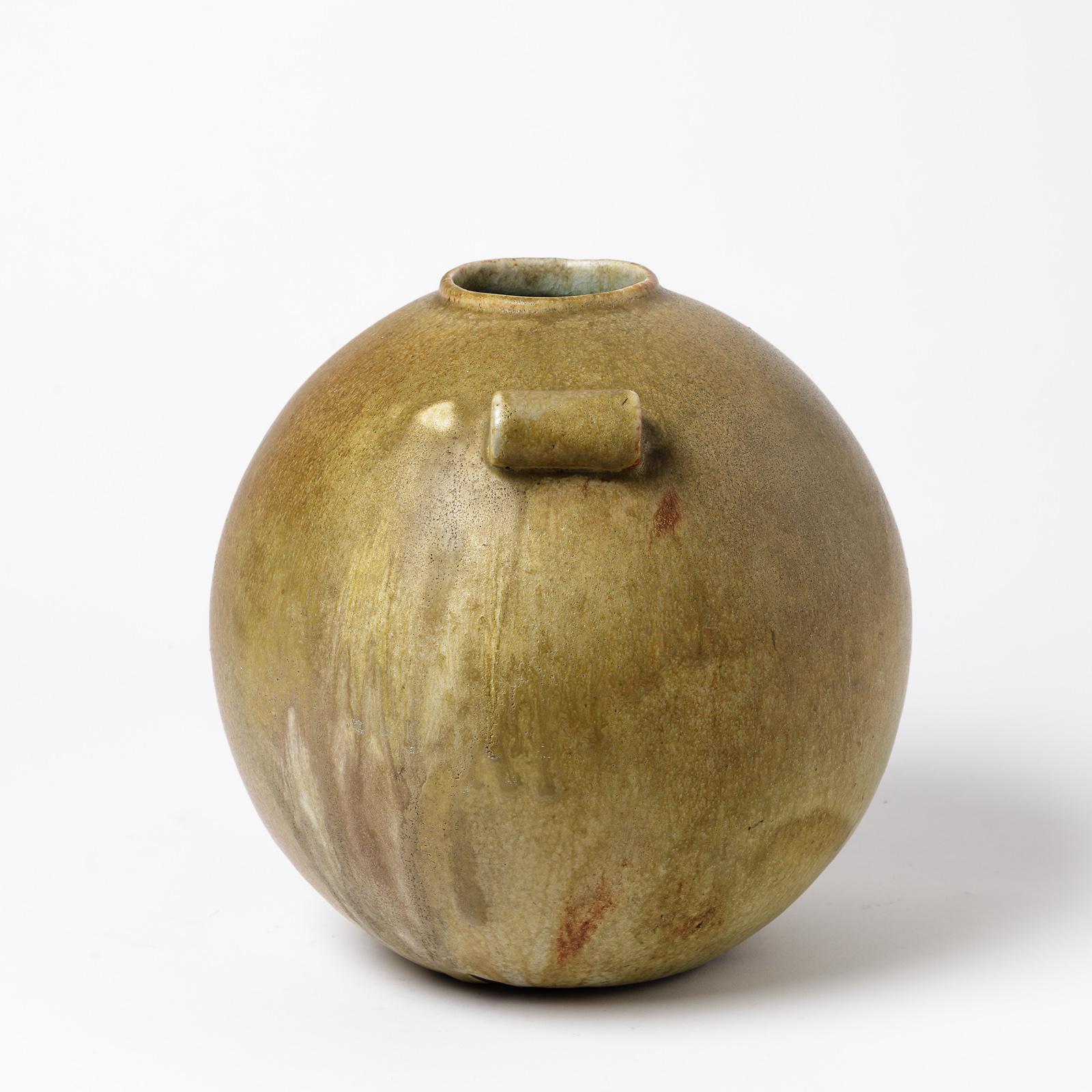 Stoneware Vase by Leon Pointu, circa 1930, France In Good Condition For Sale In Saint-Ouen, FR