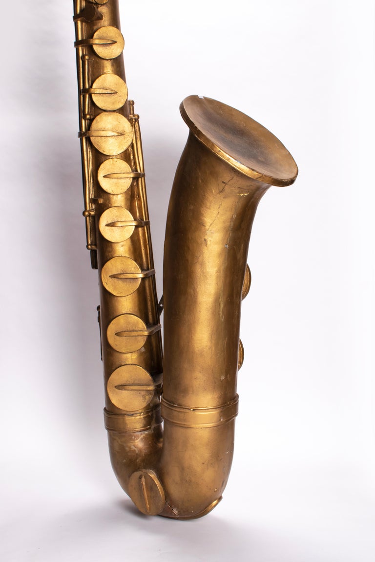 Store Sign, Depicting a Huge Saxophone, USA 1940 Ca For Sale at 1stDibs