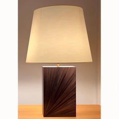A Straw Marquetry Table Lamps, Art Deco Style