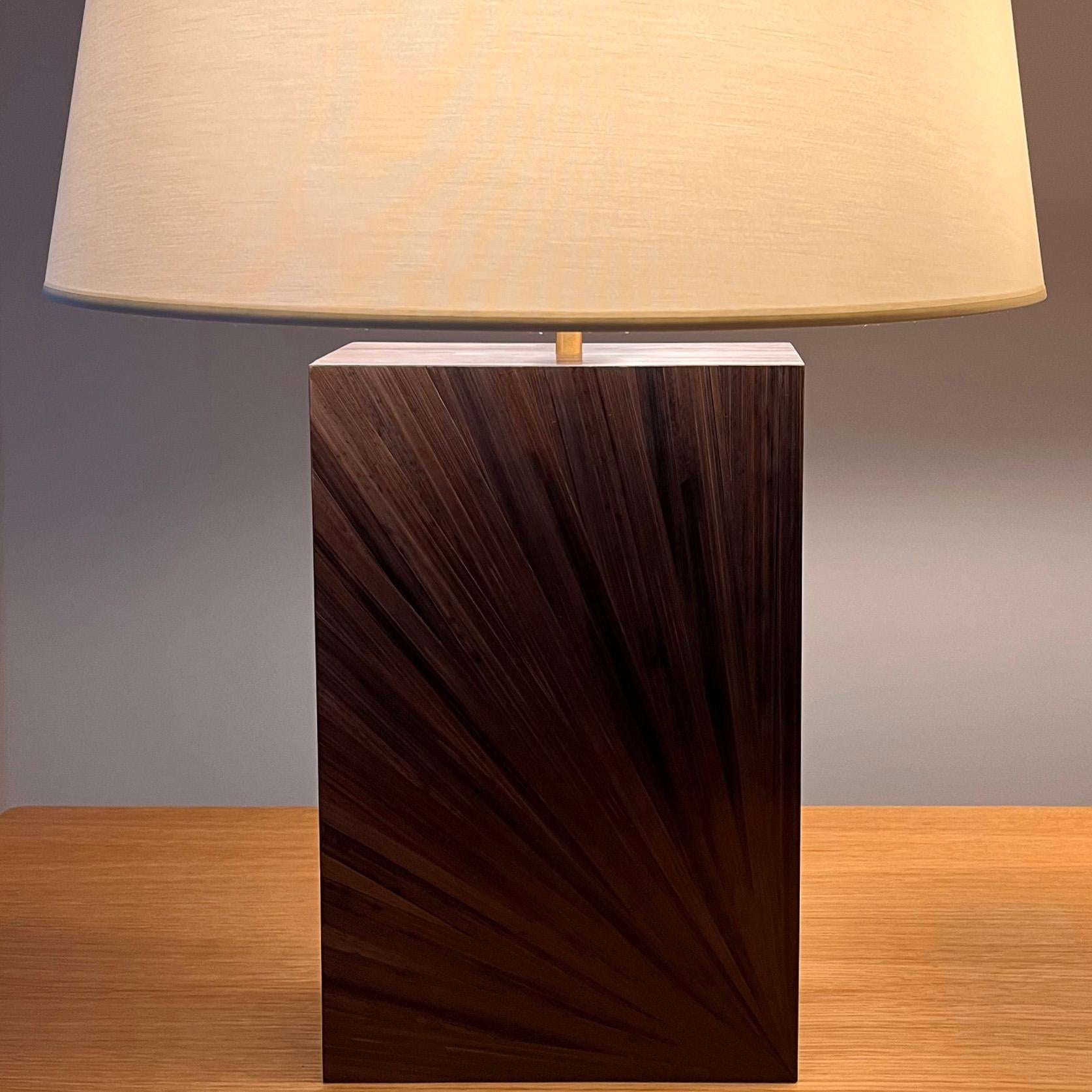 Lámpara de mesa de marquetería de paja, estilo Art Déco Art Decó en venta