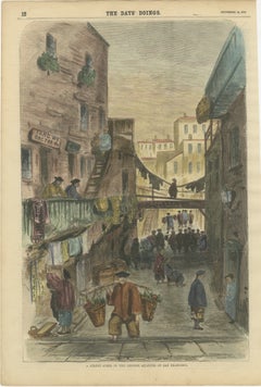 A Street Scene in the Chinese Quarter of San Francisco, veröffentlicht 1870