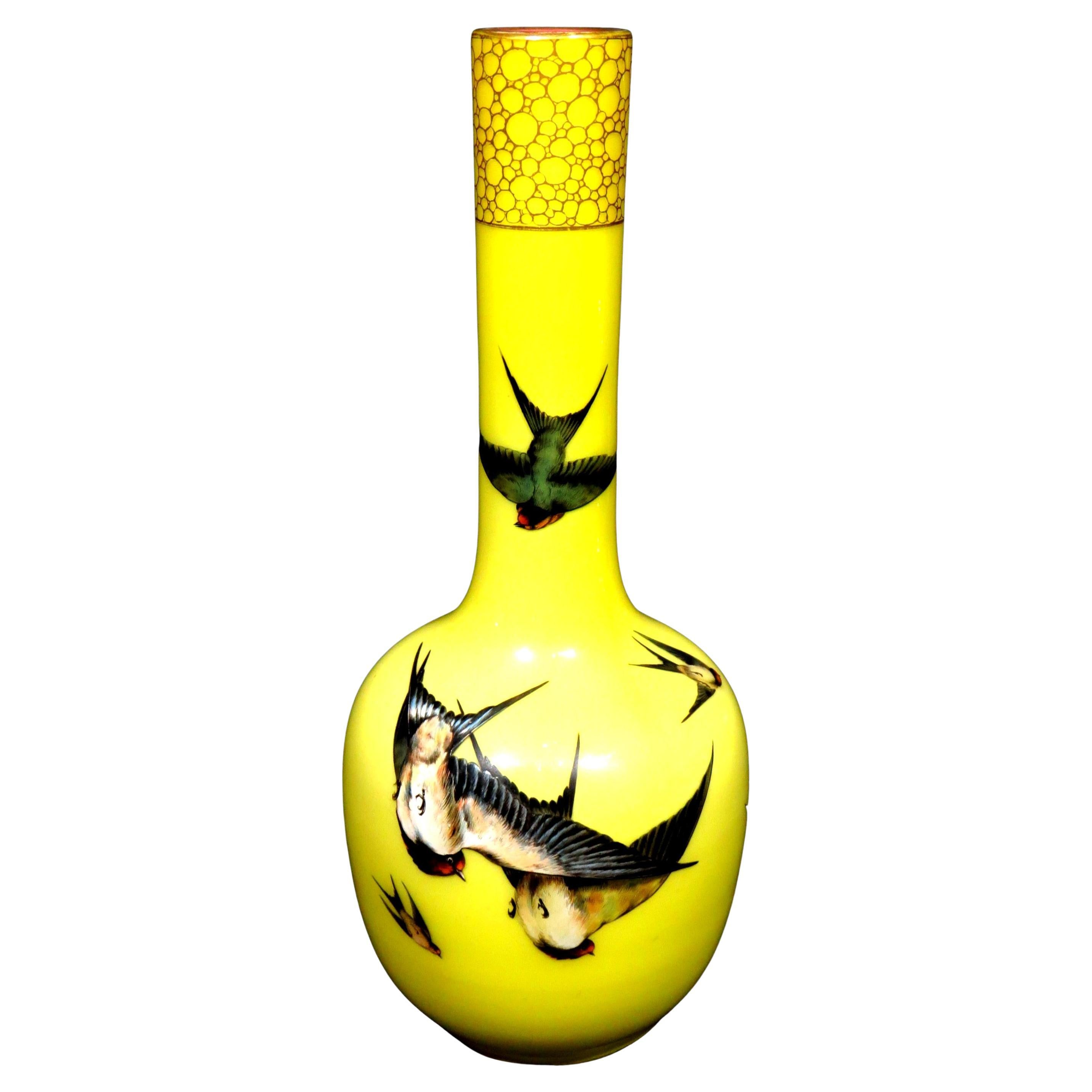 Auffällige Washingtoner Glasflaschenvase mit Gehäuse aus dem frühen 20. Jahrhundert