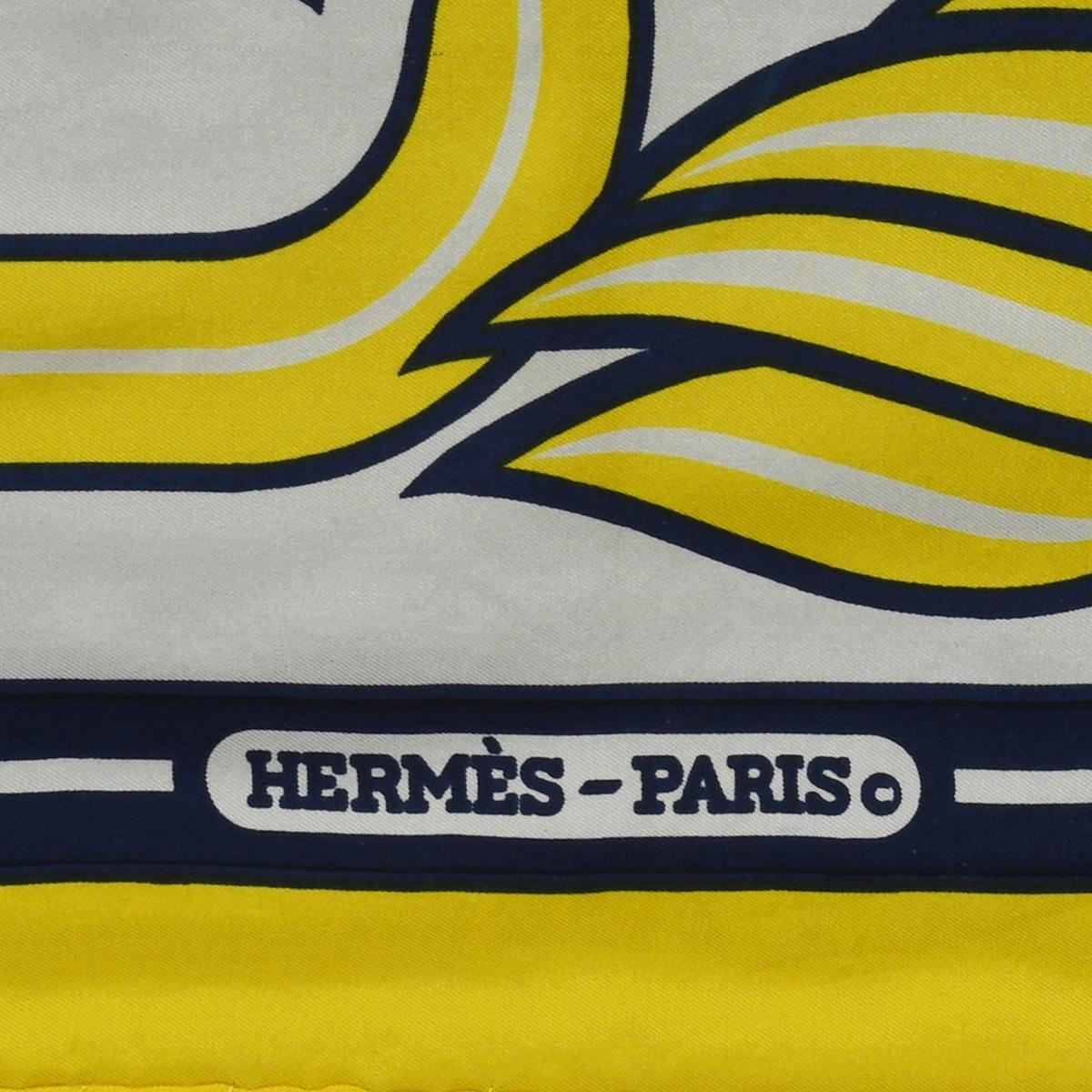 French A striking framed Hermès 90 ‘Quadrige’ silk square by Pierre Peron, circa 1973 For Sale