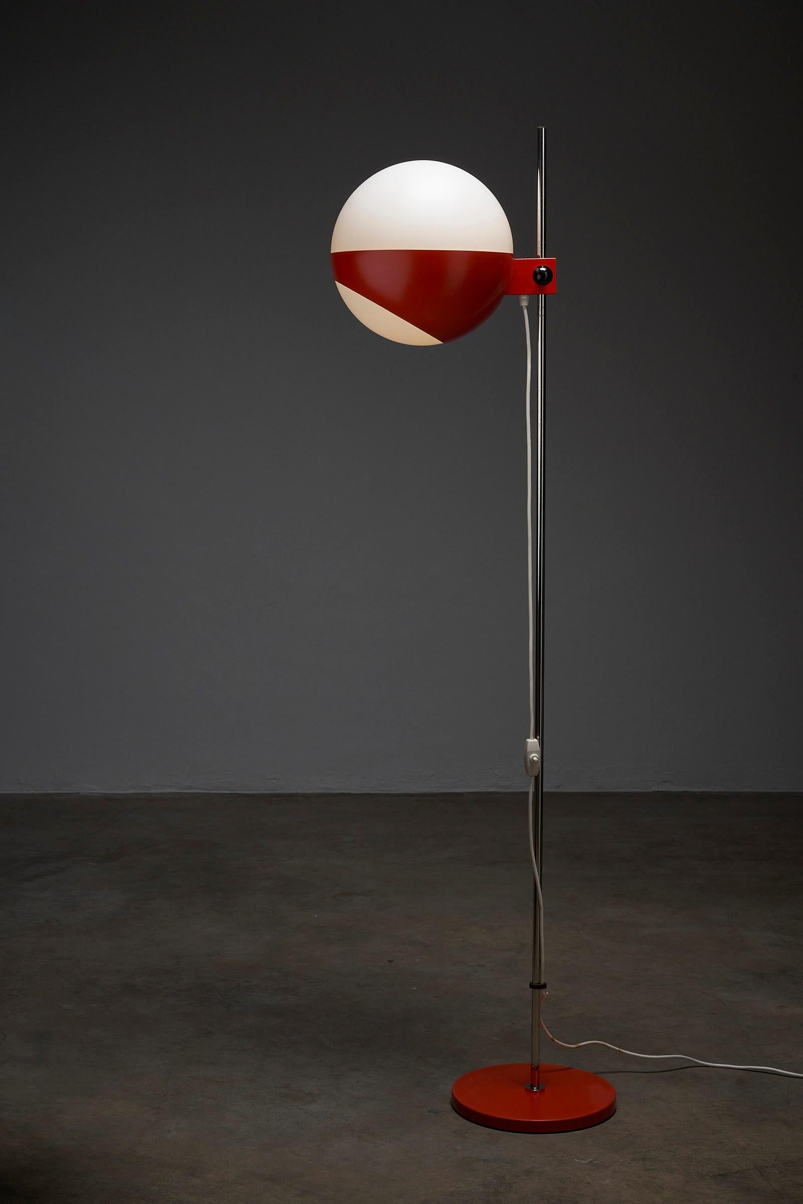 Swiss Striking Fusion of Space Age Chic: Floor Lamp by BAG Turgi, Switzerland For Sale