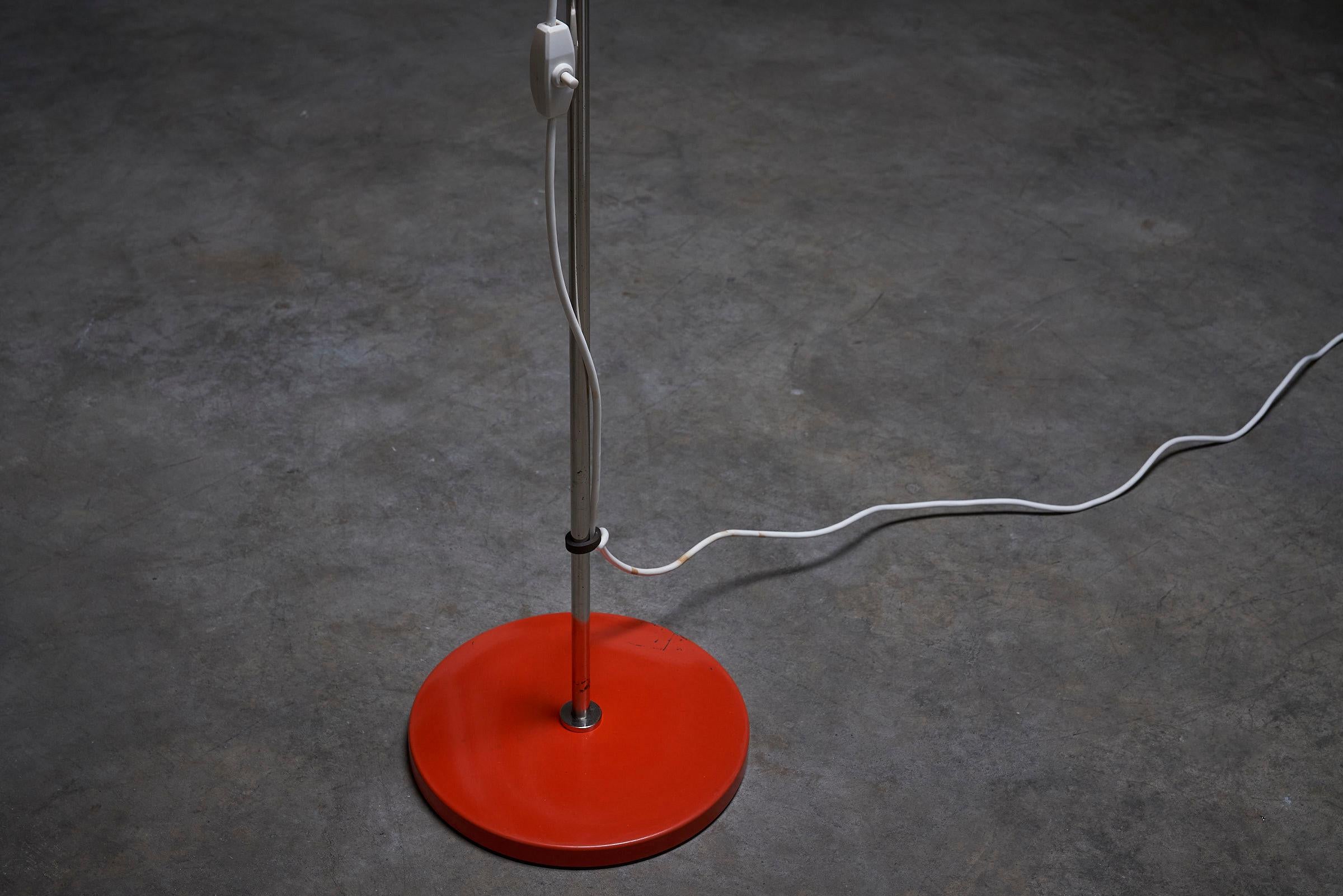 Hand-Crafted Striking Fusion of Space Age Chic: Floor Lamp by BAG Turgi, Switzerland For Sale