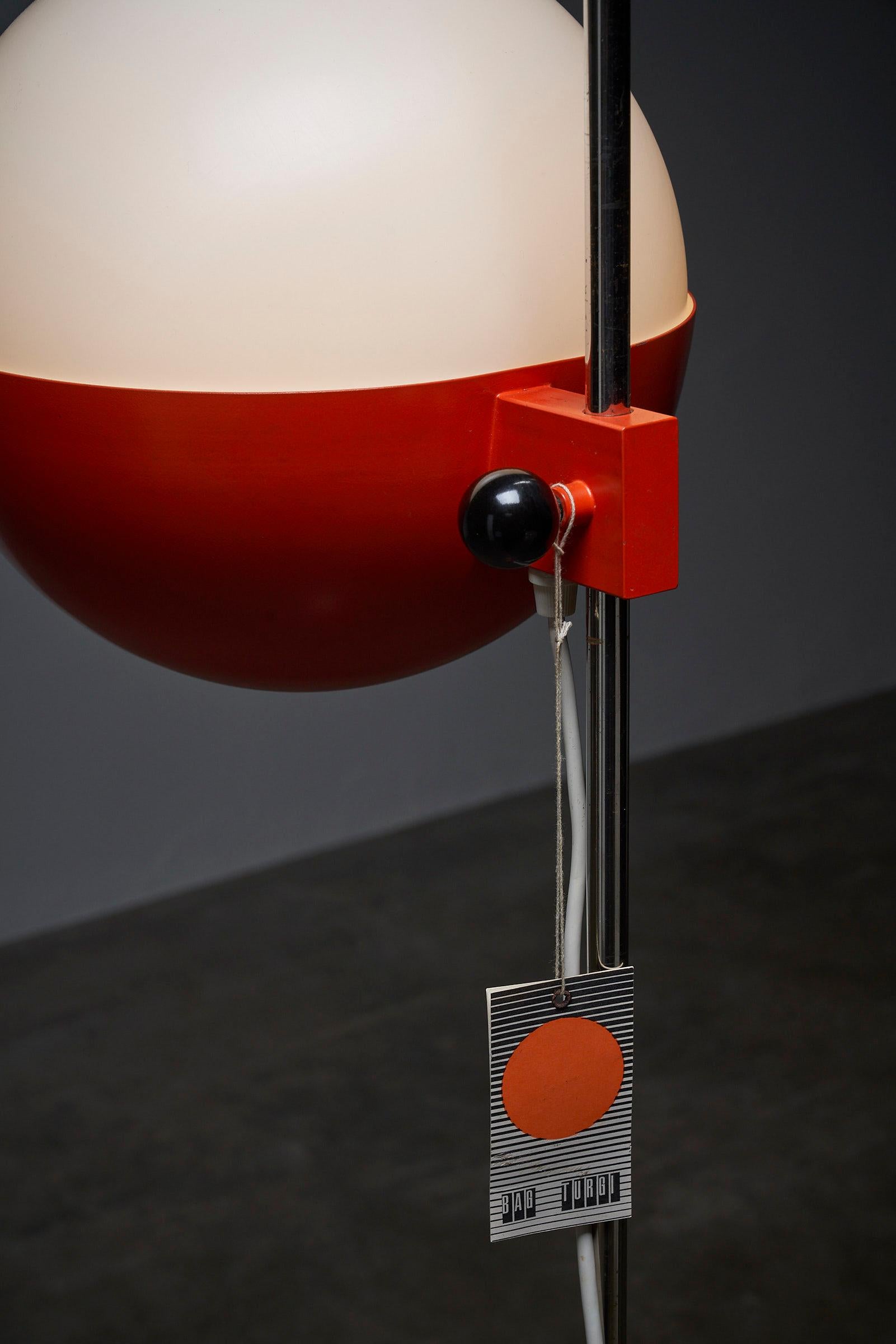 Striking Fusion of Space Age Chic: Floor Lamp by BAG Turgi, Switzerland For Sale 2