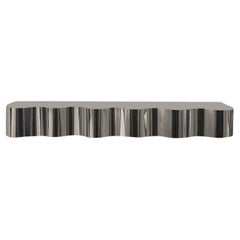 Consola Wave personalizada de acero inoxidable montada en la pared