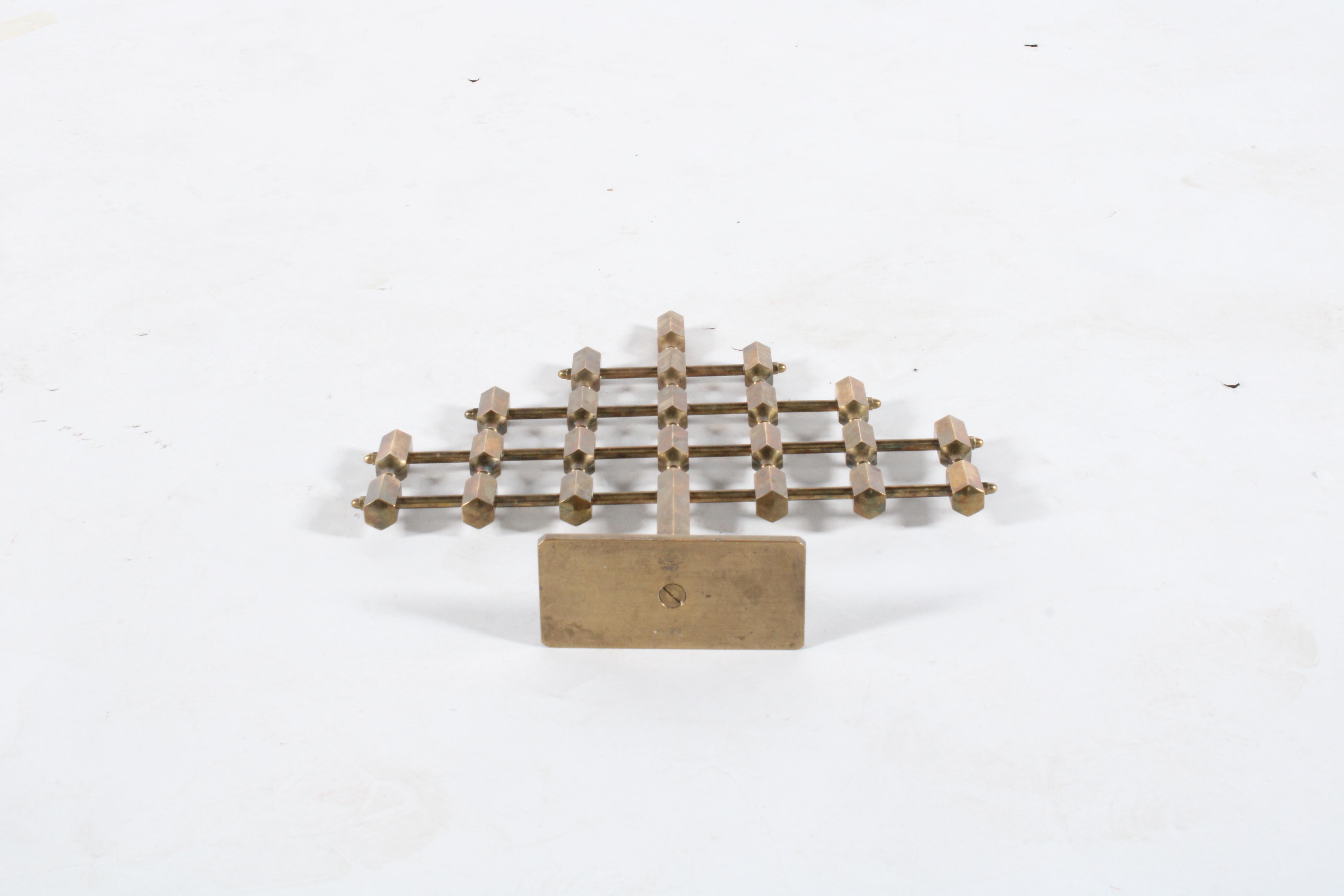 A Striking Solid Brass Candelabra By Gusum Metallslojden Sweden * Free Delivery 2