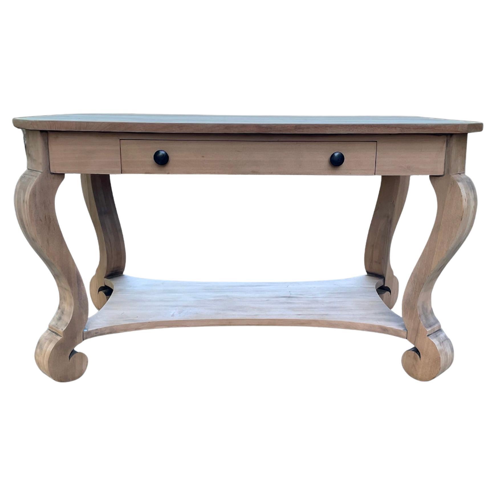 Stripped Mahogany French Console / Centre Table