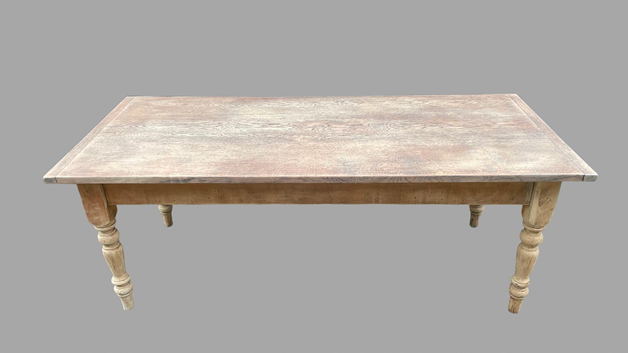 A Quality Elm Base and Oak Top Farmhouse/Dining Table of great proportions, a drawer to each end and seat eight comfortably.

