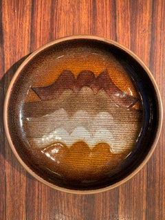 Studio Del Campo Copper Enameled Footed Dish, 1960s
