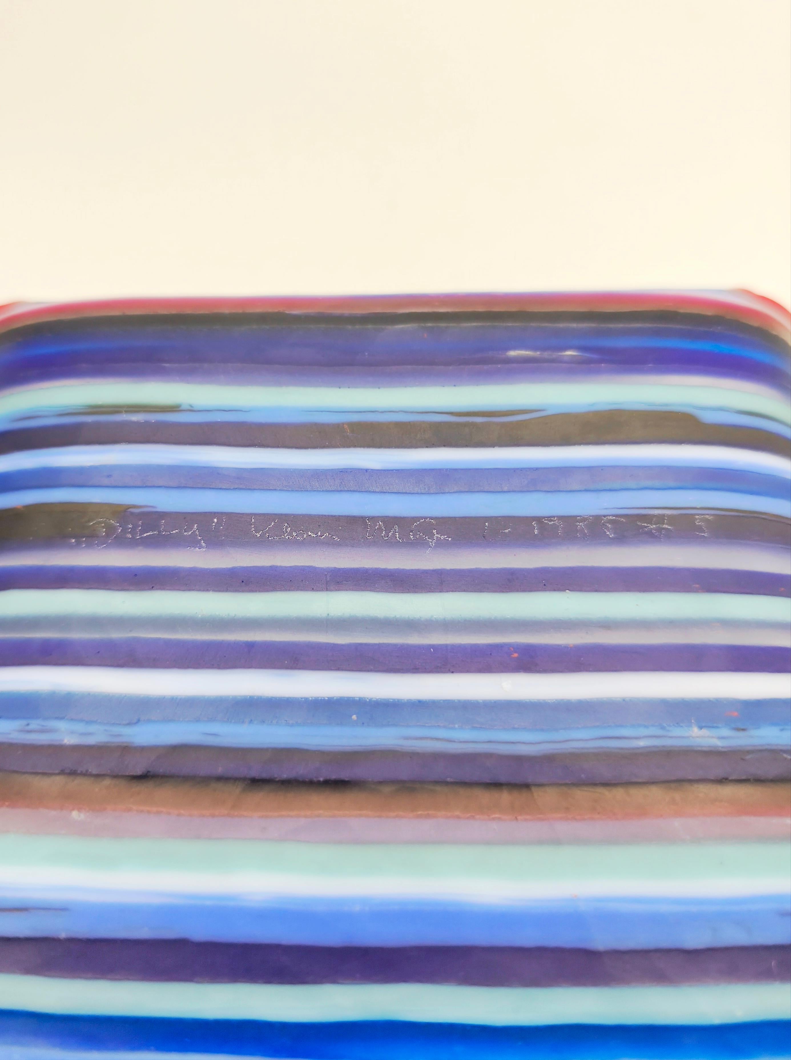 Hand-Carved A studio glass fusing object 