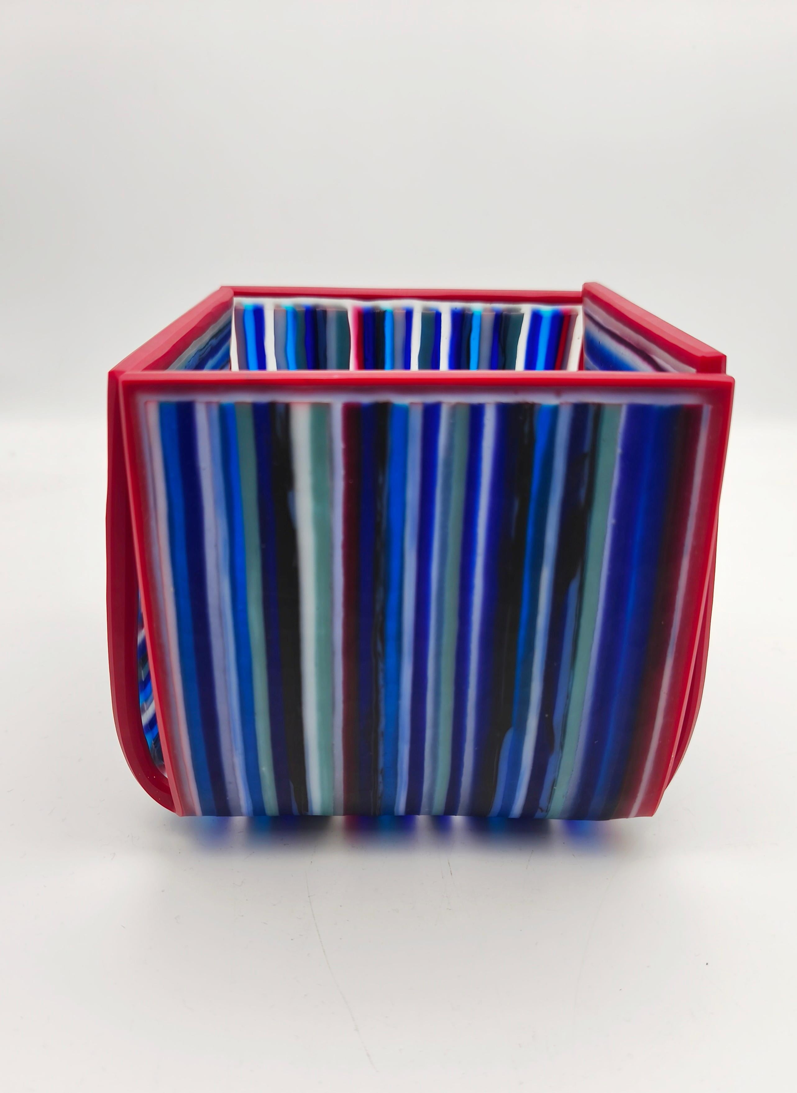 A studio glass fusing object 