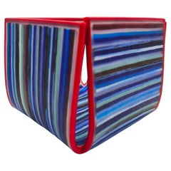 Objeto de vidrio fundido "Dilly" de Klaus Moje, fabricado en Canberra en 1985.