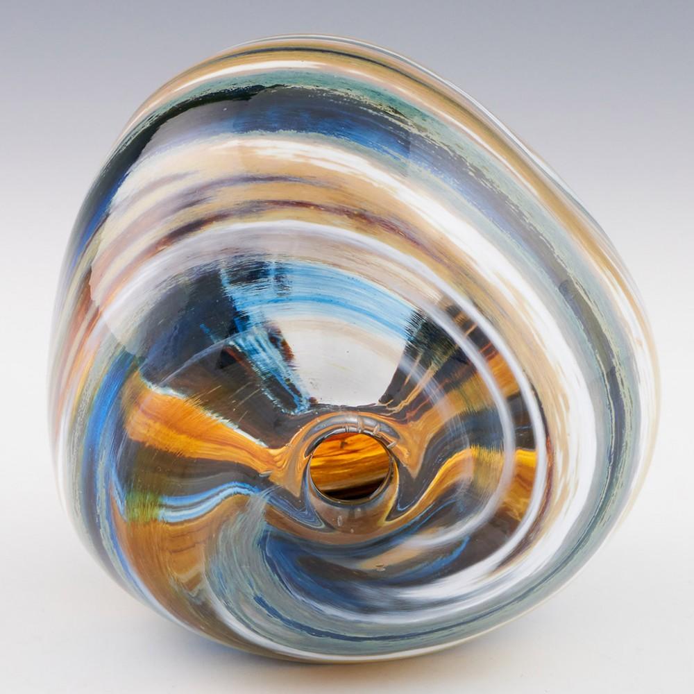 Blown Glass A Studio Glass Vase Storm Clouds By Siddy Langley By Siddy Langley