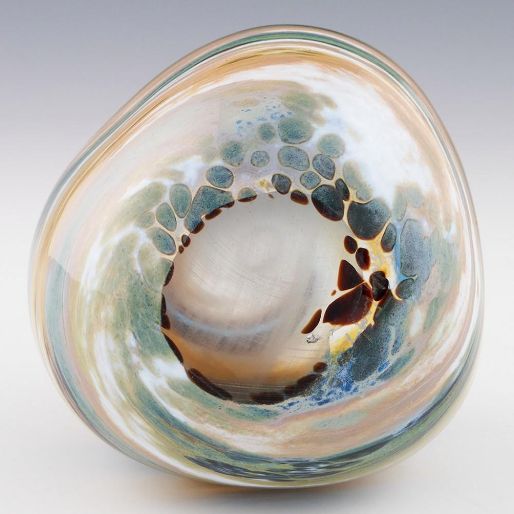 A Studio Glass Vase Storm Clouds By Siddy Langley By Siddy Langley 1