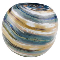 A Studio Glass Vase Storm Clouds By Siddy Langley By Siddy Langley