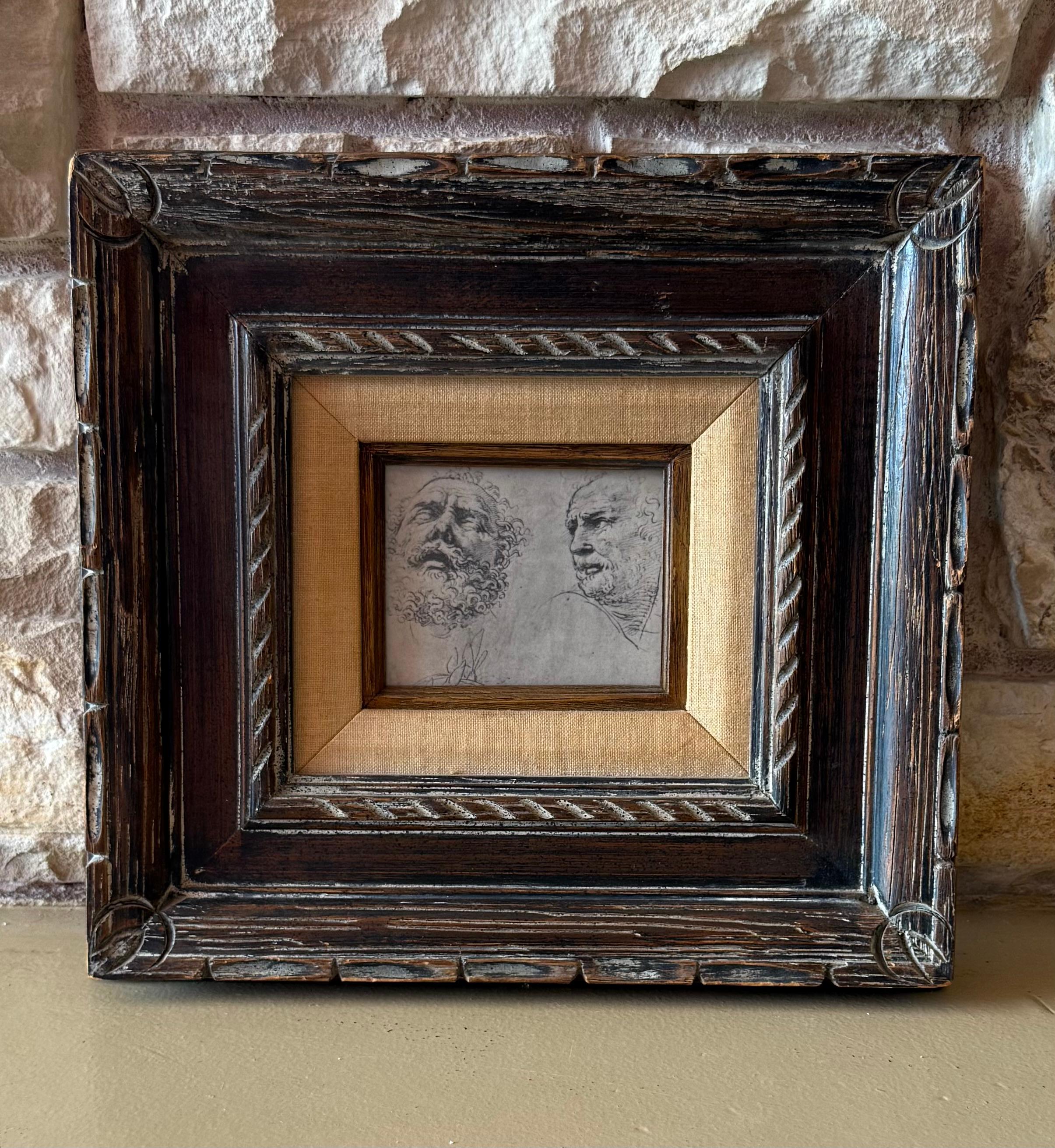Legno Uno studio del Parnaso di Raphael, ben incorniciato, fine del XX secolo. in vendita