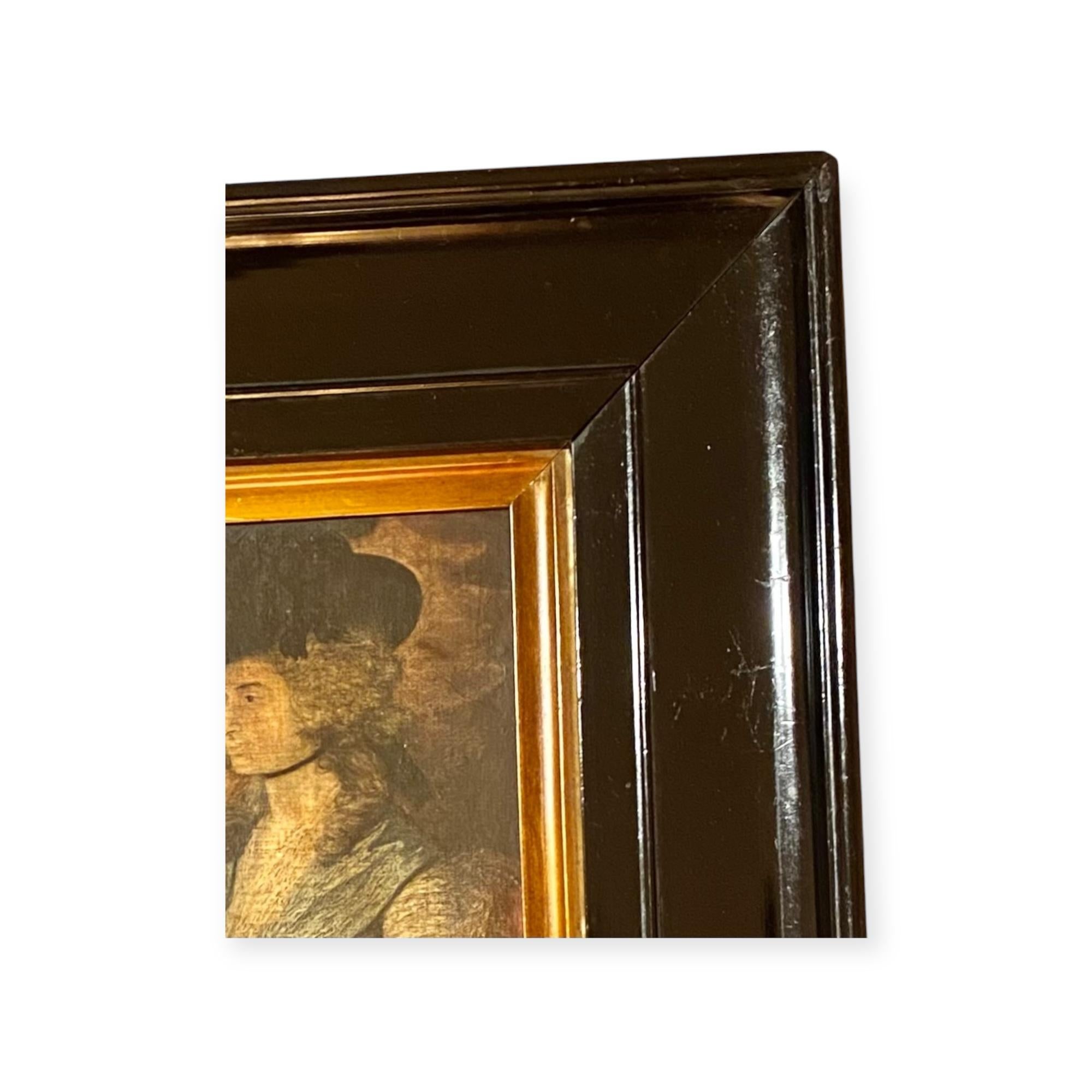 Un estudio del retrato de Thomas Gainsborough de la actriz galesa Sarah Siddons Madera dorada en venta