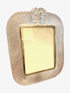 Stunning 1940s Barovier & Toso Murano Glass Picture Frame by Ercole Barovier