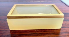 Stunning 1950s Yellow Murano Glass Jewelry Dish by Giovanni Cenedese