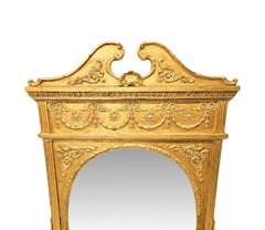 A Stunning 19th Century Adams Design Giltwood Overmantel or Hall Mirror