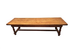 A Stunning and Large19th Century Solid Oak Refectory Dining Table