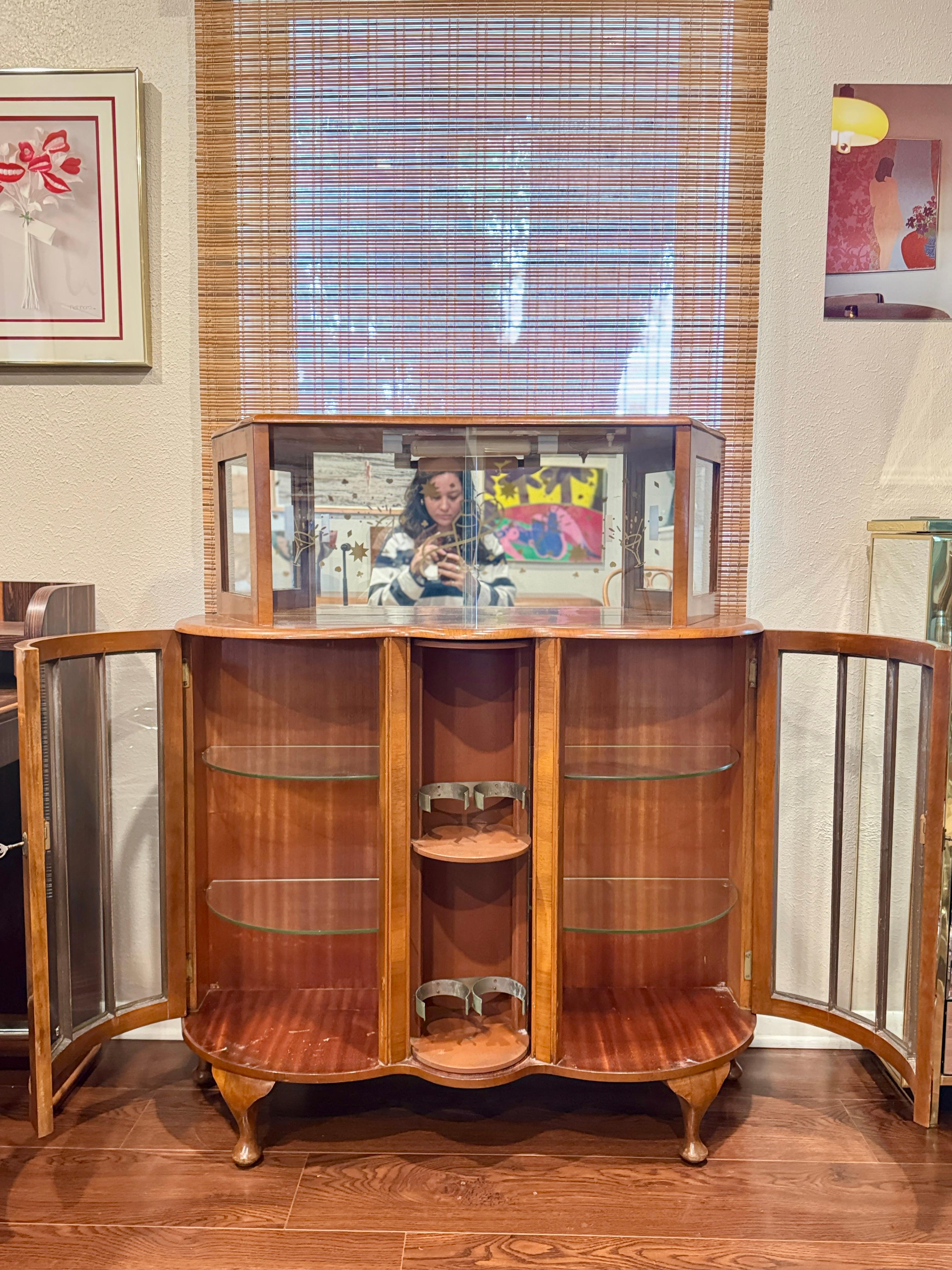 Uno splendido mobile da cocktail in stile Art Déco, anni '30 circa in vendita 6