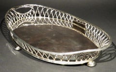 A Very Good Art Nouveau Silver Plated Gallery Tray, England Circa 1900