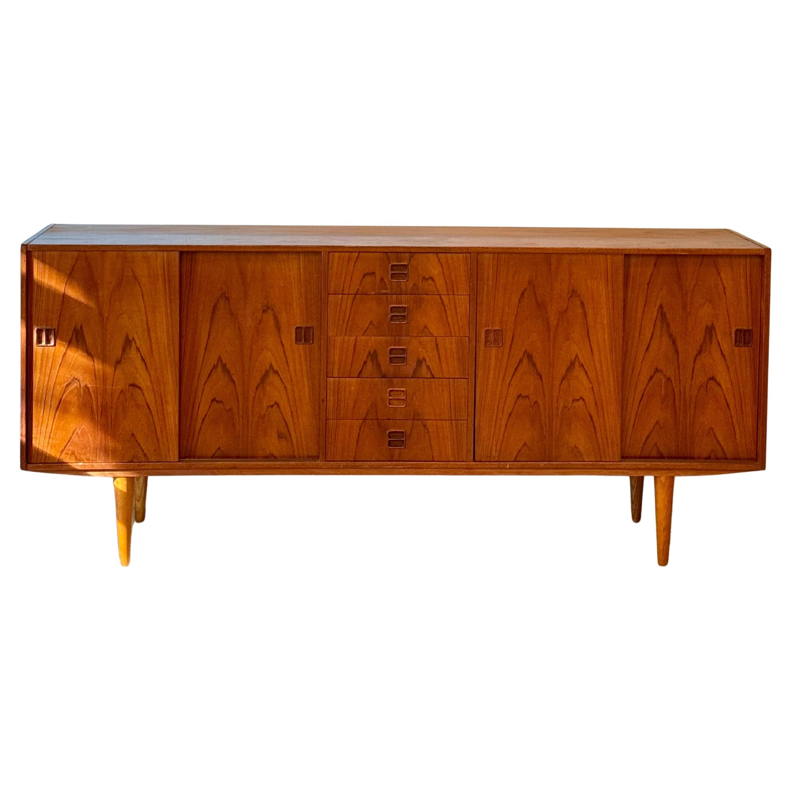 A stunning classic Danish mid century modern teak sideboard, circa 1960s