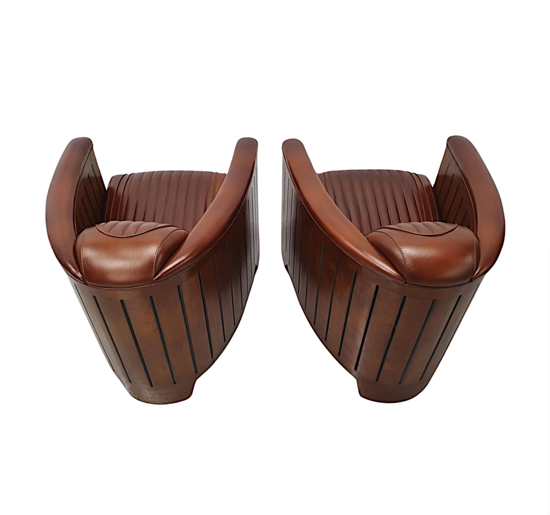 A Stunning Club Armchair in the Art Deco Style For Sale 4