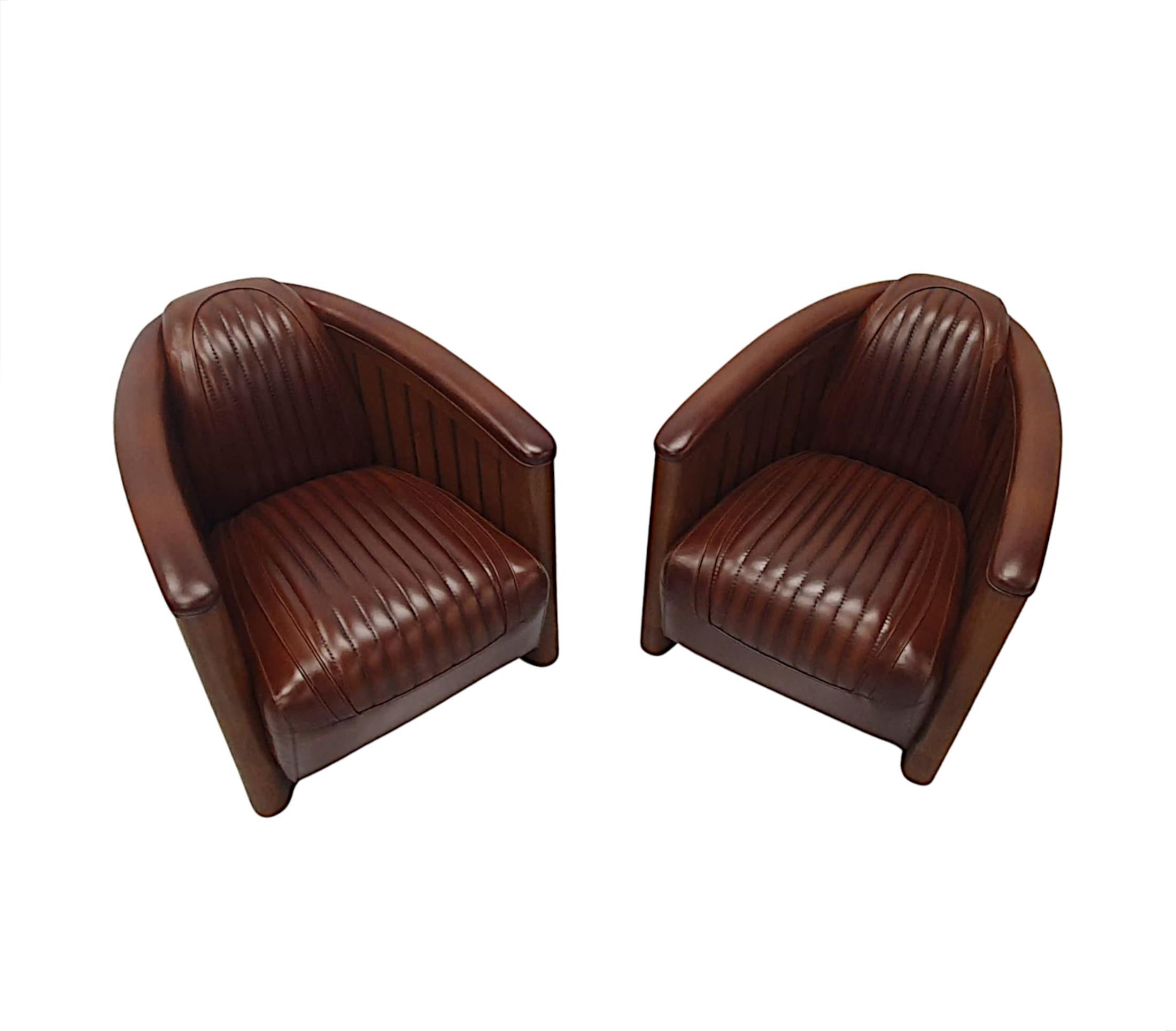 A Stunning Club Armchair in the Art Deco Style For Sale 1
