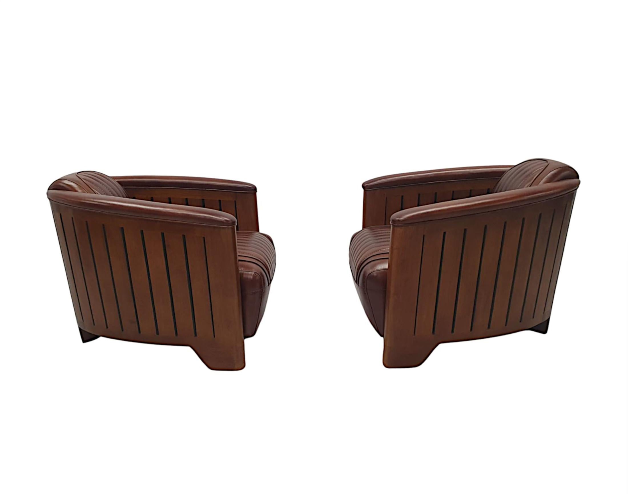 A Stunning Club Armchair in the Art Deco Style For Sale 2