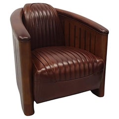 A Stunning Club Armchair in the Art Deco Style