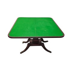 A Stunning Early 19th Century Regency Cross Banded Turn Over Leaf Card Table