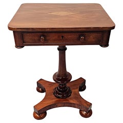 Superbe lampe, table d'appoint ou table centrale William IV du début du 19e siècle 