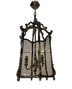 A Stunning Early 20th Century Fully Restored Heavy Brass Lantern