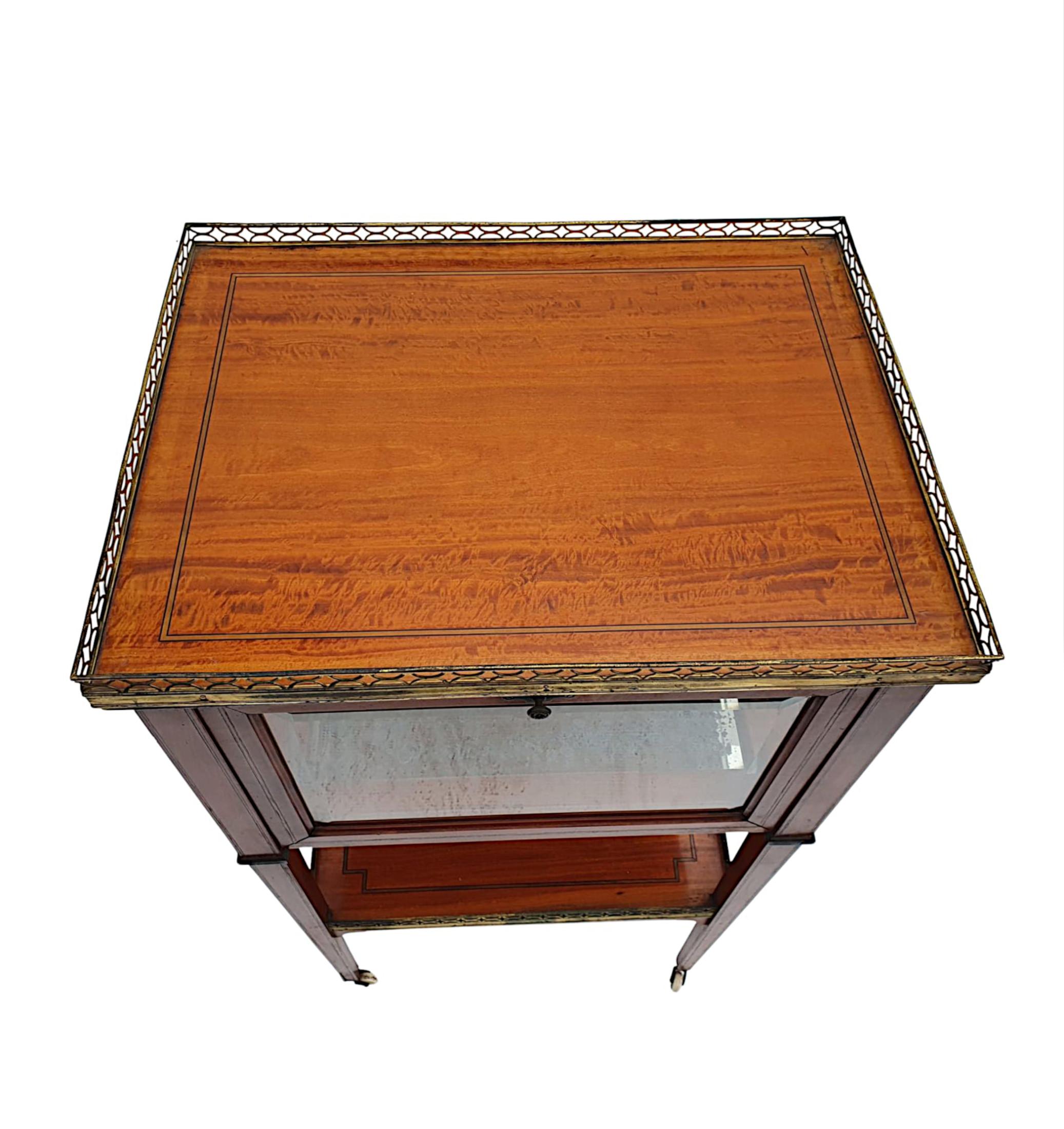Stunning Edwardian Inlaid Drinks Table In Good Condition For Sale In Dublin, IE