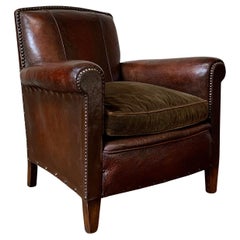 A Stunning French Leather Chair, Normandy Model, Circa 1920’s