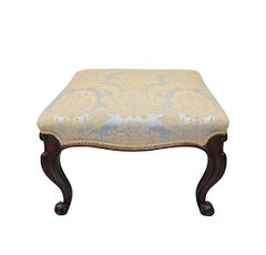 A Stunning Fully Restored 19th Century Cabriole Leg Foot Stool